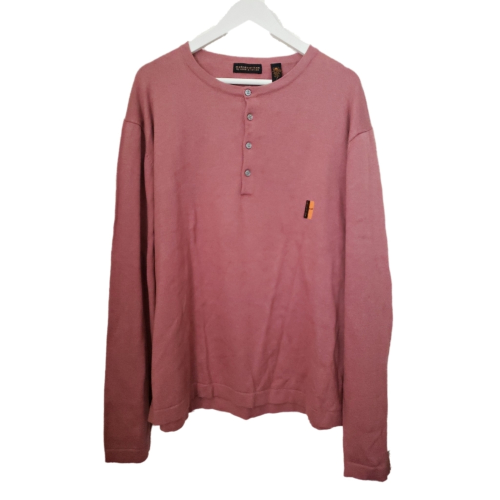Metropolitan by Lord & Taylor Cotton Henley Shirt